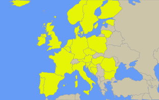 As of September 2014, the 25 countries highlighted have joined the network, with more signing up.