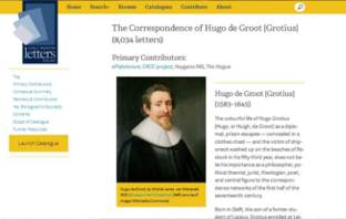 Catalogue page for Hugo de Groot [Grotius]